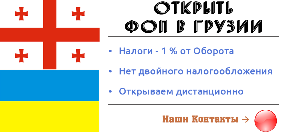 Баннер Открыть ФОП в Грузии